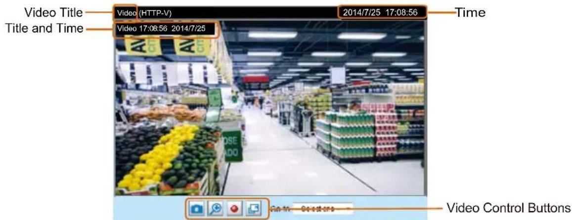 Video Title Title and Time Video (HTTP-V) 2014/7/25 17:08:56 Video 17:08:56 2014/7/25 Time Video Control Buttons