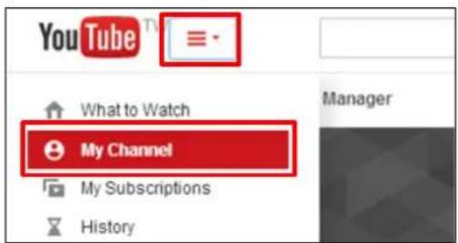 YouTube What to Watch My Channel My Subscriptions History Manager