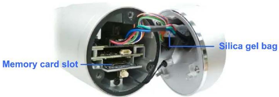 Silica gel bag Memory card slot