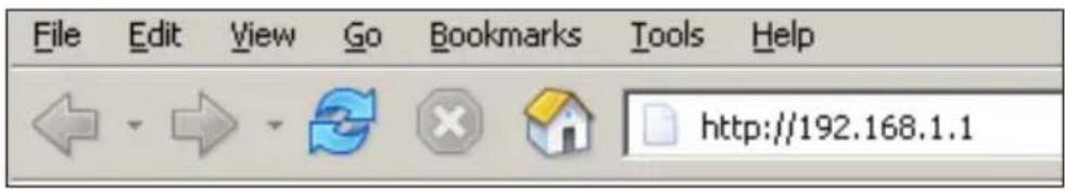 File Edit View Go Bookmarks Tools Help http://192.168.1.1