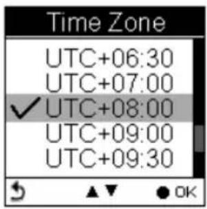 HOLUX GPSPort 260 Lite - System → Time Zone - 2