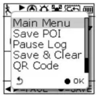 HOLUX GPSPort 260 Lite - Quick Menu - 1