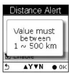 HOLUX GPSPort 260 Lite - To Set Distance Alert - 4