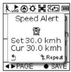 HOLUX GPSPort 260 Lite - To Set Speed Alert - 5