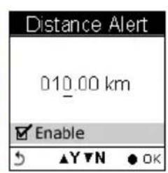 HOLUX GPSPort 260 Lite - To Set Distance Alert - 3