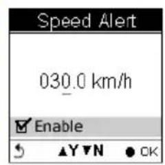 HOLUX GPSPort 260 Lite - To Set Speed Alert - 3