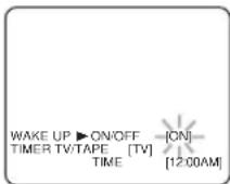 FUNAI F313CC - Select "WAKE UP TIMER" - 1