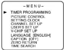 SYLVANIA 6319CD - Select "TIMER PROGRAMMING" - 1