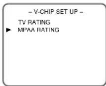SYLVANIA 6319CD - Select "MPAA RATING" - 1