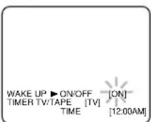 SYLVANIA 6319CD - Select "WAKE UP TIMER" - 1