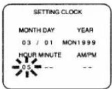 SYLVANIA 2965LF - Select the hour - 1