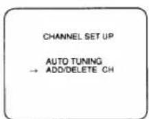 SYLVANIA 2965LF - TO DELETE OR ADD CHANNELS - 4