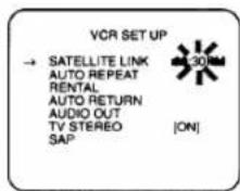 SYLVANIA 2965LF - Select "SATELLITE LINK" - 3