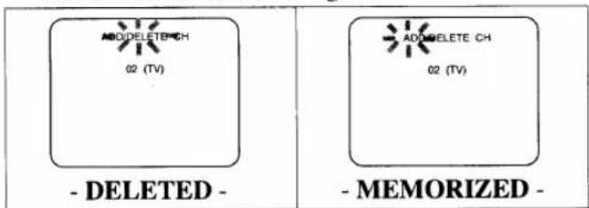 ADD DELETE CH 02 (TV) - DELETED - ADD DELETE CH 02 (TV) -MEMORIZED -