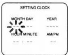 SYLVANIA 2965LF - Select "SETTING CLOCK" - 1