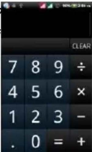 CLEAR 7 8 9 ÷ 4 5 6 × 1 2 3 - . 0 = +