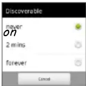 Discoverable never on 2 mings forever Cancel