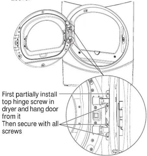 GE GFD45ESSKWW - REINSTALL DOOR ASSEMBLY - 1