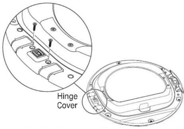 GE GFD45ESSKWW - REINSTALL HINGE COVER (cont.) - 1