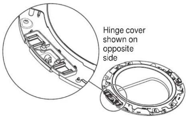 GE GFD45ESSKWW - REINSTALL HINGE COVER - 1