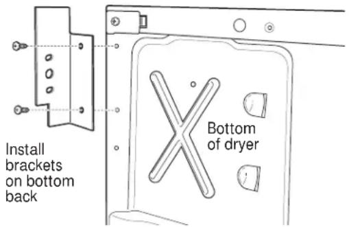 GE GFD45ESSKWW - ③ INSTALL BRACKET TO DRYER - 1