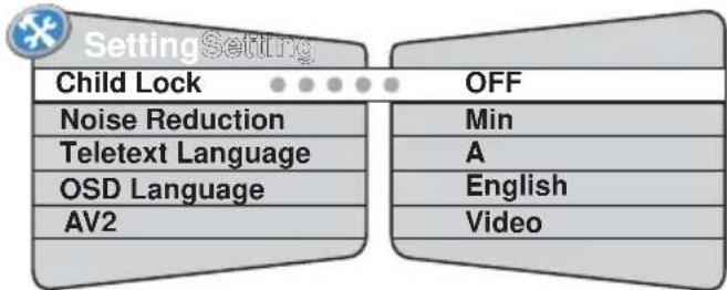 SANYO LCD-32XA2 - Setting Menu - 1