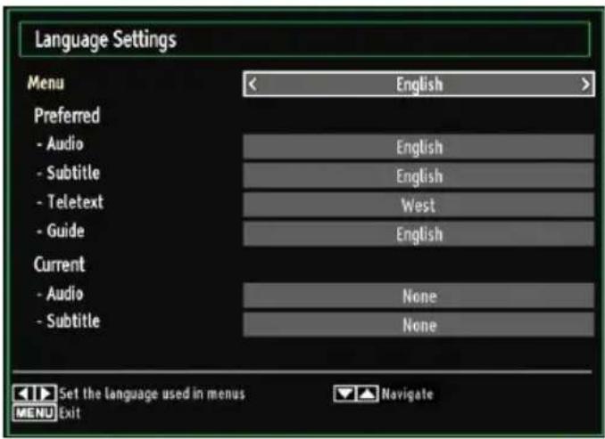 Finlux 32FX5020F - Configuring Language Preferences - 1
