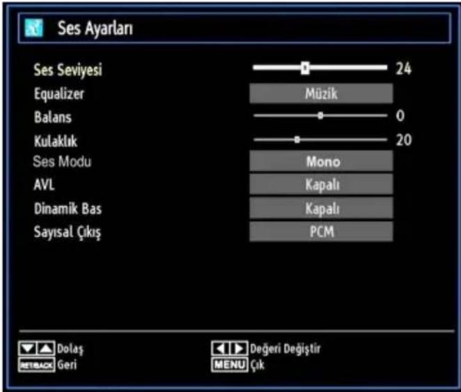 Finlux 32FX5020F - Ses Ayarlarını Yapılandırma - 1