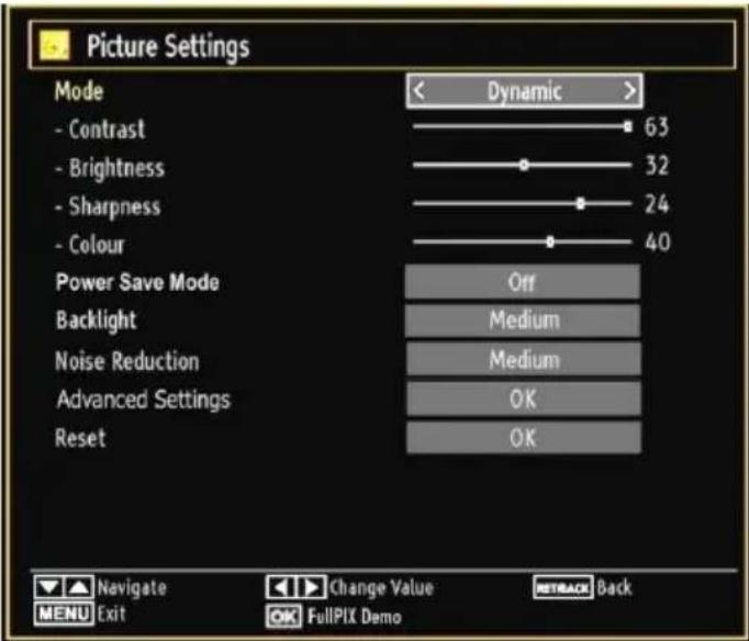 Finlux 32FX5020F - Configuring Picture Settings - 1