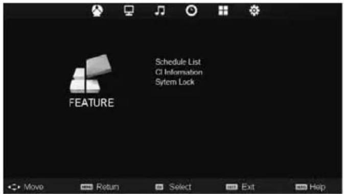 Schedule List CI Information Sytem Lock FEATURE