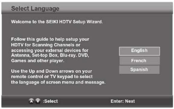 Seiki LC24G82 - SETUP WIZARD - 1