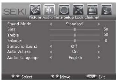 Seiki LC24G82 - Sound mode - 1