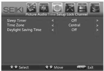 Seiki SC601GS - Daylight Saving Time - 1