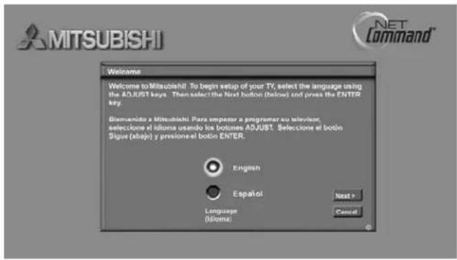 MITSUBISHI WD-73927 - Welcome Screen - 1