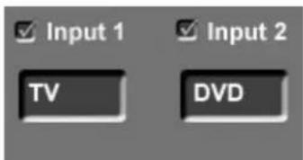 Input 1 Input 2 TV DVD