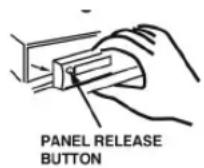 Manta RS4502 - Removing The Detachable Control Panel (D.C.P.). - 1