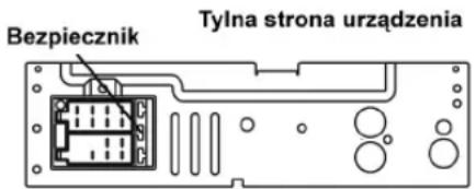 Manta RS4502 - SPOSÓB PODŁĄCZENIA UMIESZCZONY NA OBUDOWIE URZĄDZENIA. - 1
