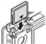 SANYO VPC-AZ3 - Insert the card. - 2