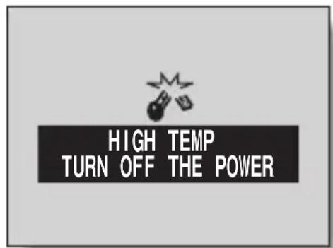 HIGH TEMP TURN OFF THE POWER