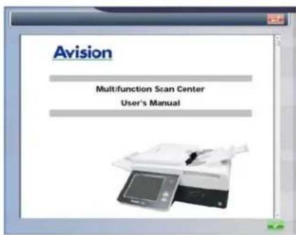 Avision Multifunction Scan Center User's Manual