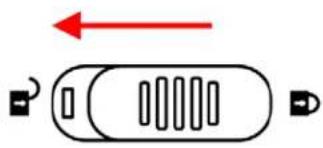 Simple diagram of a vehicle with internal compartments and directional arrows (no text or symbols)