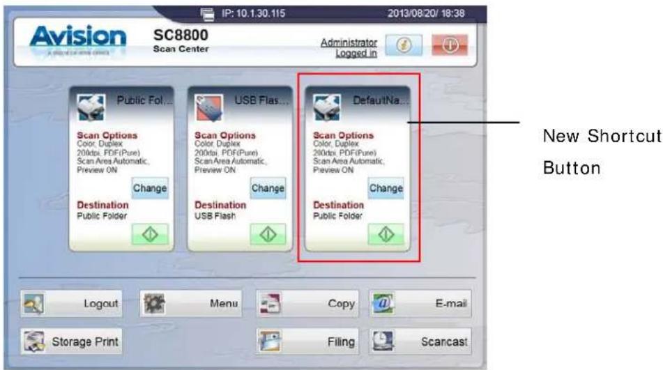 Avision SC8800 Scan Center IP: 10.1.30.115 2013/08/20/ 18:38 Administrator Logged in Public Fol... Scan Options Color, Duplex 200dpi, PDF(Pure) Scan Area Automatic, Preview ON Change Destination Public Folder USB Flas... Scan Options Color, Duplex 200dpi, PDF(Pure) Scan Area Automatic, Preview ON Ch…