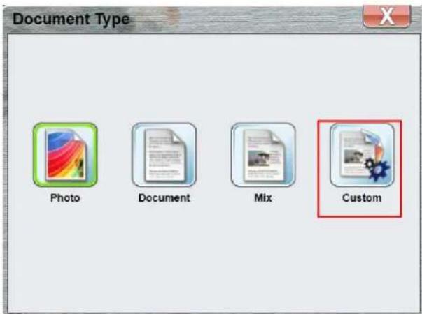 Document Type Photo Document Mix Custom