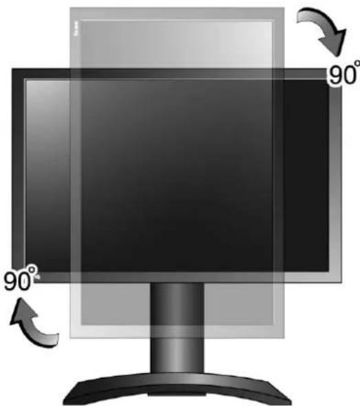 BENQ FP241W - To rotate the display - 5