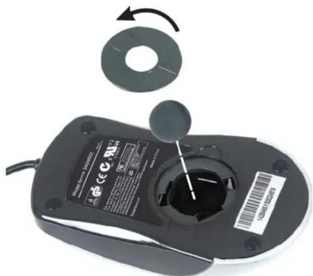 eMachines T2825 - To clean your trackball mouse: - 1