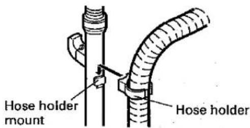 Hose holder mount Hose holder