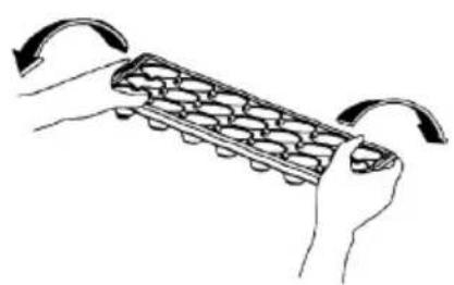 Illustration of hands using a mechanical abacus with curved arrows indicating rotation (no text or symbols)