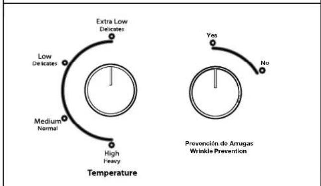WHIRLPOOL 7MWGD1950EI - Set cycle settings - 1