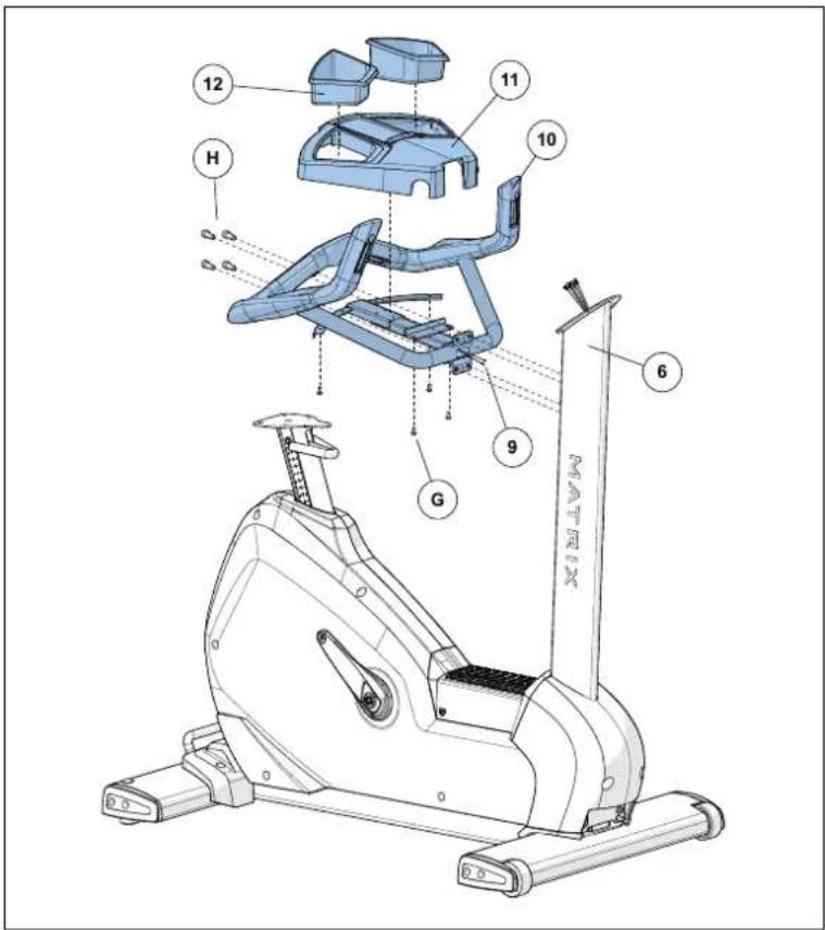 MATRIX H7XE - UPRIGHT ASSEMBLY STEP 4 - 1
