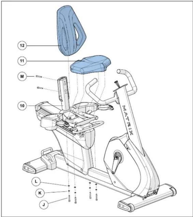 MATRIX H7XE - RECUMBENT ASSEMBLY STEP 5 - 2